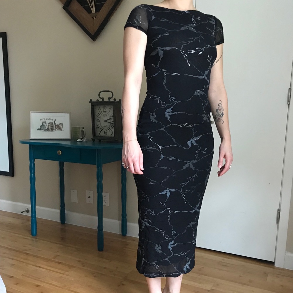 Etam, French brand, black dress